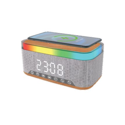 Zvucnik bluetooth FM Radio bezicni punjač wifi led display sat