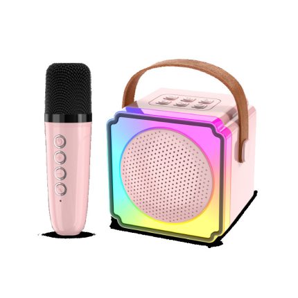 ZVUČNIK GIGATECH HENNA KARAOKE S WIRLESS MIKR DJEČ PINK