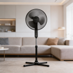 GREEN TECH – Ventilator s postoljem 50W,crna boja-GF40WH - Image 2